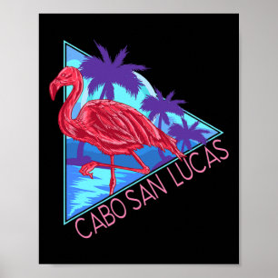 Retro 80s Beach Vintage Vacation Cabo San Lucas Me Poster