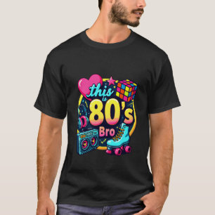 Retro 80s Bro Roller boombox Cassette Eighties Cos T-Shirt