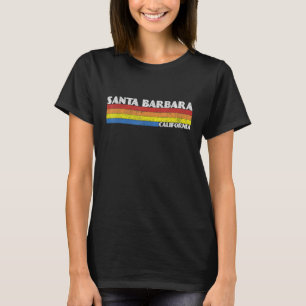 Retro 80s California CA Souvenir Santa Barbara T-Shirt