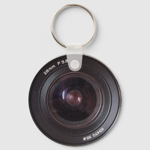 Retro 80s Camera Lens On A Keyring