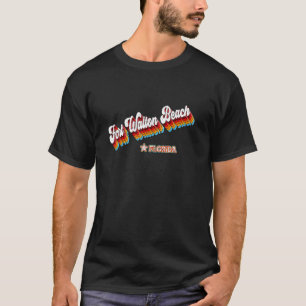 Retro 80s Fort Walton Beach Florida Fl T-Shirt