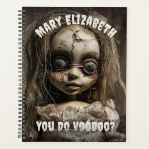 Retro 80s Horror Haunted Voodoo Doll Planner