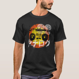 Retro 80s Japanese Vaporwave Hip Hop Rap Analog Bo T-Shirt