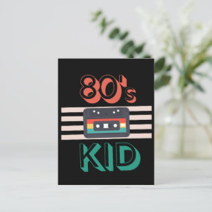 RETRO 80'S KID - CASSETTE LOVERS POSTCARD