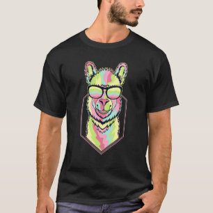 Retro 80s Llama Alpaca Boy Girl Kids 1 T-Shirt