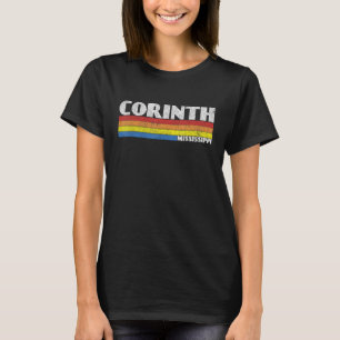 Retro 80s Mississippi MS Souvenir Corinth T-Shirt