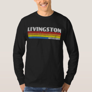 Retro 80s Mississippi MS Souvenir Livingston T-Shirt