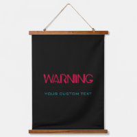 Retro 80's Neon lights Warning