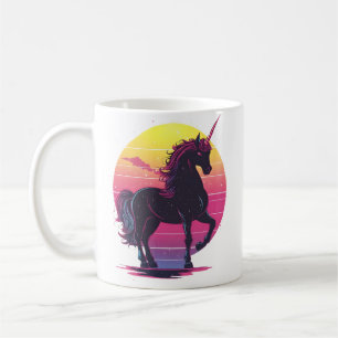 Retro 80s Neon Unicorn (1) Coffee Mug