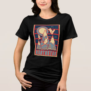Retro 80s Northstar Ski Adventure Tri-Blend Shirt