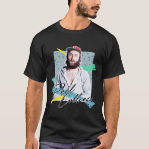 Retro 80s Phil Collins Aesthetic Fan Art Design.p T-Shirt