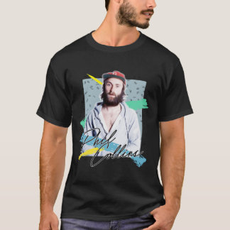 Retro 80s Phil Collins Aesthetic Fan Art Design.p T-Shirt