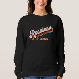 Retro 80s Rockland Maine Me Sweatshirt