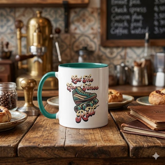 Retro 80s Rollerskate Coffee Mug (Creator Uploaded)
