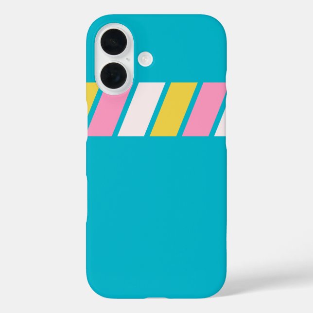 Retro 80s Stripes Case-Mate iPhone Case (Back)