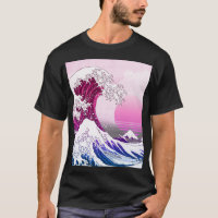 Retro 80s Vaporwave Great Wave