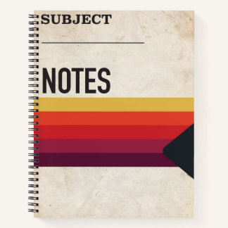 Retro 80s VHS Tape Notebook School Stranger Things