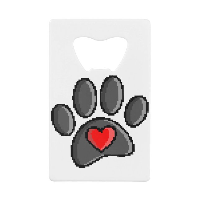 Retro 80s Video Game 8 Bit Pixel Art Dog Paw (Front)