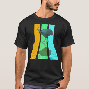 Retro 80s Vintage Style Cassowary T-Shirt