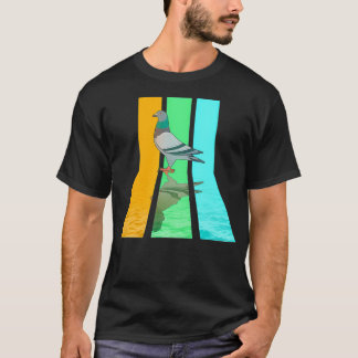 Retro 80s Vintage Style Pigeon T-Shirt