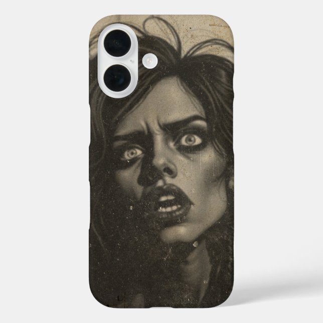 Retro 80's woman looking disgusted  Case-Mate iPhone case (Back)