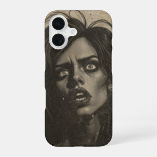 Retro 80's woman looking disgusted iPhone 16 case