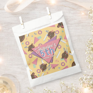 Retro 80's Yellow Baby Hippo Birthday Favour Bag