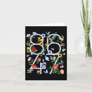 Retro 8647 Subtle Trump 86 47 Floral Boho Style Card