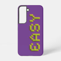 Retro 8-Bit EASY Samsung Case - Purple & Pink Game