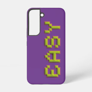 Retro 8-Bit EASY Samsung Case - Purple & Pink Game