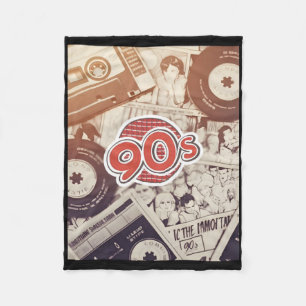 Retro 90s Aesthetic – Cette Tapes Nostalgia Vibes  Fleece Blanket