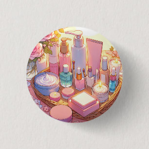 Retro 90s Anime Skin Care Aesthetic 3 Cm Round Badge