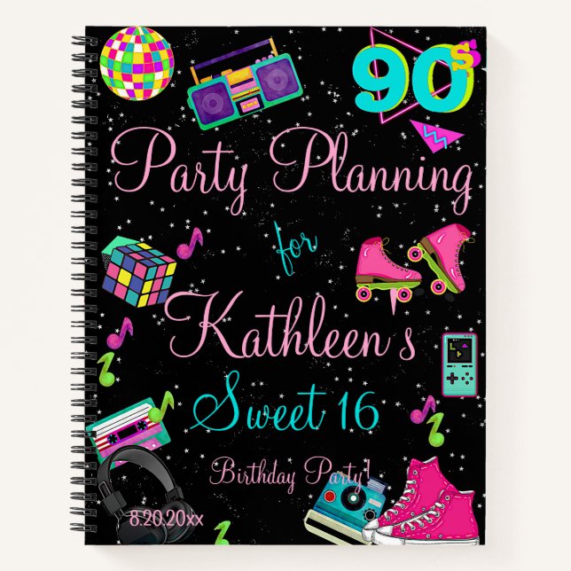 Retro 90's, Any Age,  Notebook (Front)