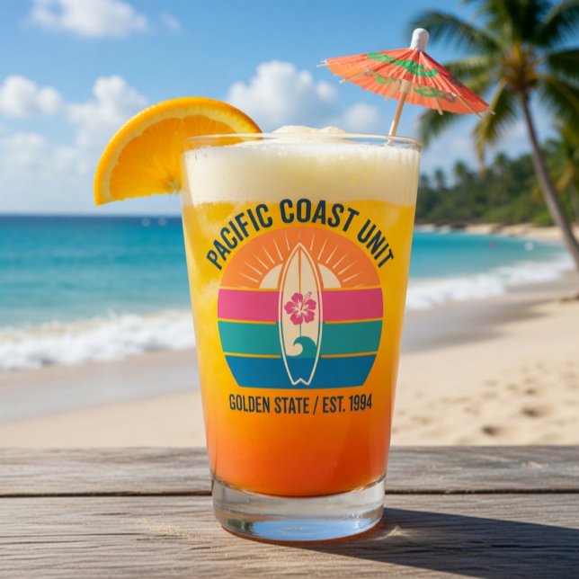Retro 90s Beach Apparel - Pacific Coast  Glass (Creator Uploaded)
