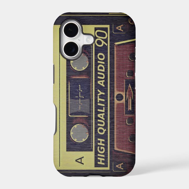 Retro 90s Cassette Tape - High Quality Audio Case (Back)