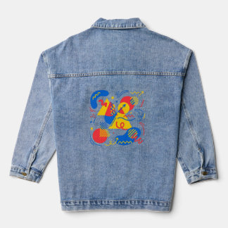 Retro 90s Denim Jacket | Vintage Style Graphic Jea
