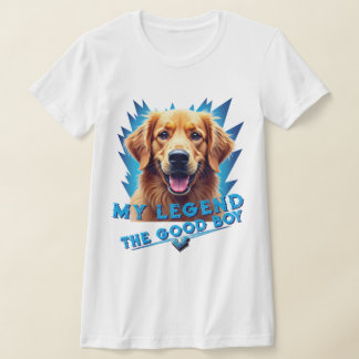 Retro 90s Golden Retriever Mascot Custom Gifts T-Shirt