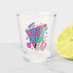 Retro 90s Grade Teacher Back to School Shot Glass