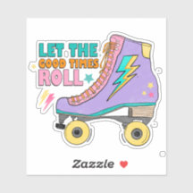 Retro 90's Neon Roller Skates Good Times Roll 