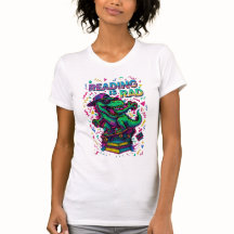 Retro 90s Nostalgia Reading Shirt - Women's Cut
