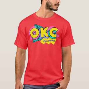Retro 90s Oklahoma City OKC Rad Memphis Style 90s T-Shirt