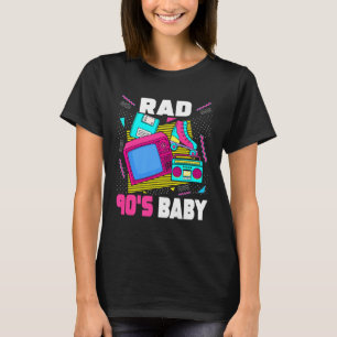 Retro 90s Rad Baby Aesthetic Nostalgia 1990s Radio T-Shirt