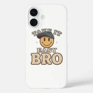 Retro 90s Smiley with a Hat iPhone 16 Case