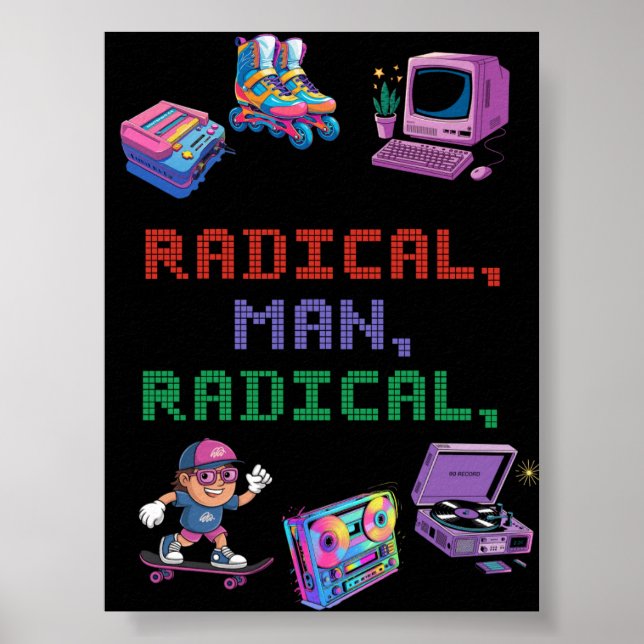 Retro 90s Streetwear Poster (Front)