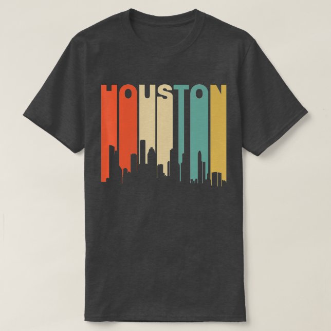 Retro 90s Style Houston Texas T-Shirt (Design Front)