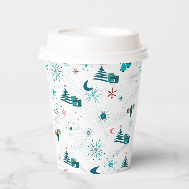 Retro A Go-Go Christmas Paper cup (Front)