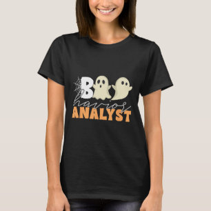 Retro A Therapist Bc Halloween Ghost Boo Havior An T-Shirt