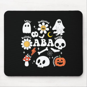 Retro A Therapist Ghost Halloween Spooky Behaviour Mouse Pad