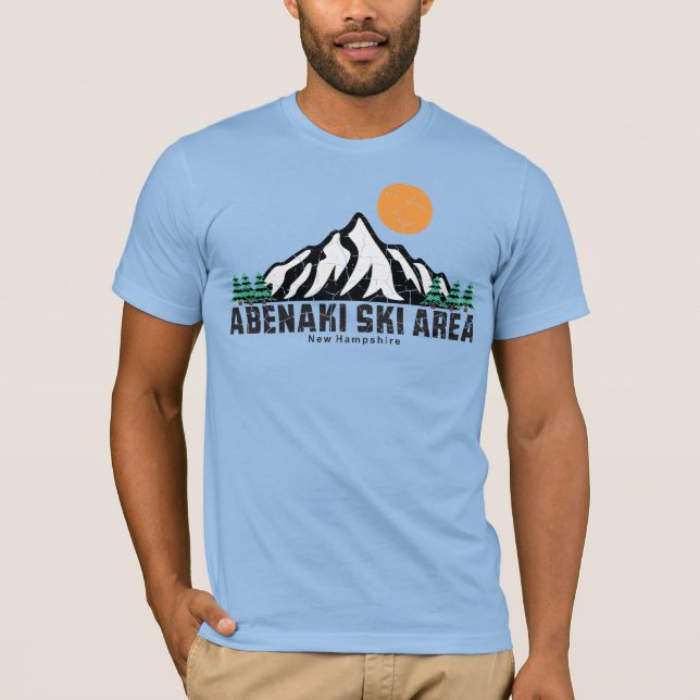 Retro Abenaki Ski Area Texas T-Shirt (Front)