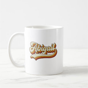 Retro Abigail Name 70s Vintage Design Coffee Mug